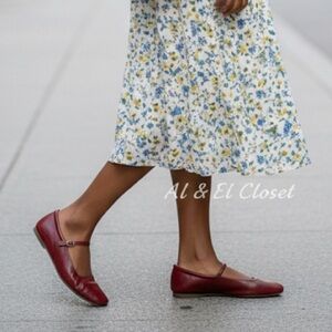 Dolce Vita Reyes Red Crinkle Patent Mary Jane Flats – Size 12 – NWB